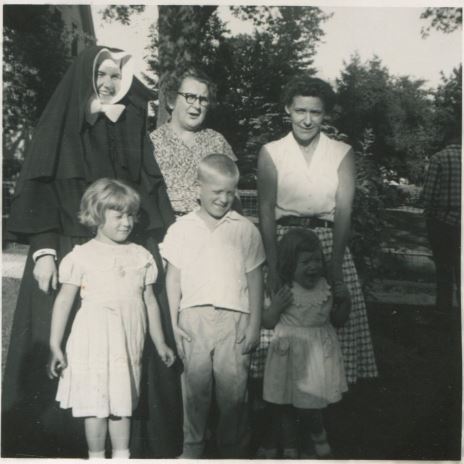  Sister Consilia and Gramma Balmes </br> Susie and Steve and Karen 