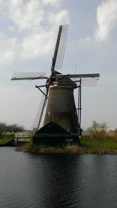 Kinderdijk with Joani, Barbara and Mary