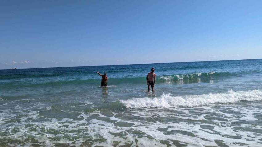  Jim and Chris in the ocean 