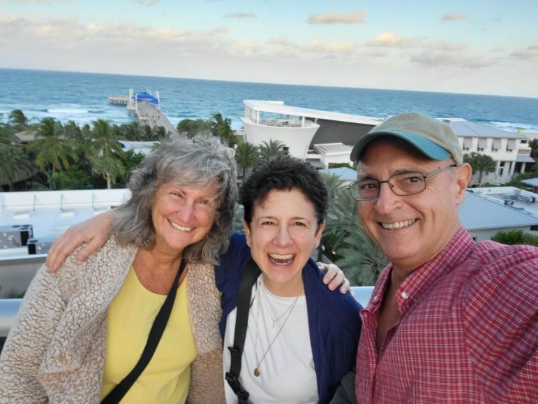  Margaret, Toni and Jim on the Roof Top 