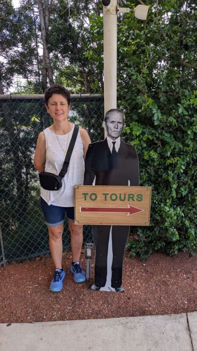  Toni at Coral Castle Museum Entrance 