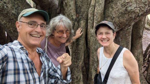  Jim, Margaret and Toni by the Banyon Tree 