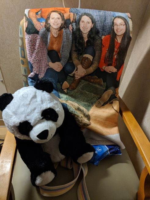  Blanket with Sylvia, Erica and Stephie 