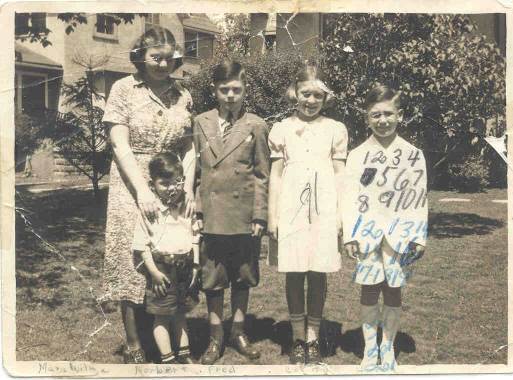 Sister Consilia, Daddy, Auntie Colette, Uncle Harry Uncle Norbie
