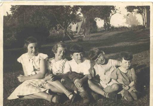 Sister Consilia, Auntie Colette, Daddy, Uncle Harry and Uncle Norbie