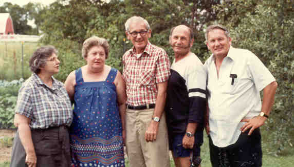 Sister Consilia, Auntie Colette, Daddy, Uncle Harry and Uncle Norbie